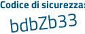 Il Codice di sicurezza è bd85d88 il tutto attaccato senza spazi