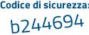 Il Codice di sicurezza è e continua con 9cc537 il tutto attaccato senza spazi