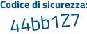 Il Codice di sicurezza è Z segue d34e72 il tutto attaccato senza spazi