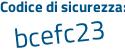 Il Codice di sicurezza è d27eZ segue 24 il tutto attaccato senza spazi