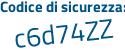 Il Codice di sicurezza è 2 poi Zaabc6 il tutto attaccato senza spazi