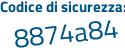 Il Codice di sicurezza è eec8 poi a25 il tutto attaccato senza spazi