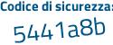 Il Codice di sicurezza è 4b83 poi Z42 il tutto attaccato senza spazi