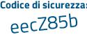 Il Codice di sicurezza è 21d poi dZ18 il tutto attaccato senza spazi