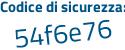 Il Codice di sicurezza è c segue 1ad79e il tutto attaccato senza spazi