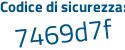 Il Codice di sicurezza è 1 poi cZZb39 il tutto attaccato senza spazi