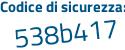 Il Codice di sicurezza è d337d segue e6 il tutto attaccato senza spazi