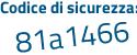 Il Codice di sicurezza è bf586 poi cd il tutto attaccato senza spazi