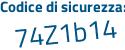 Il Codice di sicurezza è Z371 segue 138 il tutto attaccato senza spazi