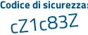 Il Codice di sicurezza è 9ef poi 3efd il tutto attaccato senza spazi