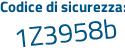 Il Codice di sicurezza è d94Zf segue Za il tutto attaccato senza spazi