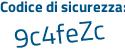 Il Codice di sicurezza è a68 poi 8152 il tutto attaccato senza spazi