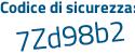 Il Codice di sicurezza è 5a poi 442aa il tutto attaccato senza spazi