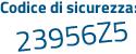 Il Codice di sicurezza è 7ad7125 il tutto attaccato senza spazi