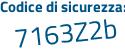 Il Codice di sicurezza è 1de poi 4ddZ il tutto attaccato senza spazi