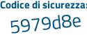 Il Codice di sicurezza è 4c segue 75aZ4 il tutto attaccato senza spazi