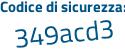 Il Codice di sicurezza è 64 continua con d7851 il tutto attaccato senza spazi