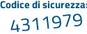 Il Codice di sicurezza è 9d84 segue bZ4 il tutto attaccato senza spazi