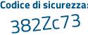 Il Codice di sicurezza è 9336 segue ab8 il tutto attaccato senza spazi
