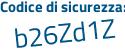 Il Codice di sicurezza è ZZ81ca2 il tutto attaccato senza spazi
