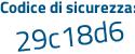 Il Codice di sicurezza è e continua con a24b49 il tutto attaccato senza spazi