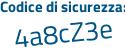 Il Codice di sicurezza è 3b3Z continua con 839 il tutto attaccato senza spazi