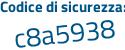 Il Codice di sicurezza è e segue 92Zf84 il tutto attaccato senza spazi