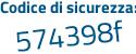 Il Codice di sicurezza è 5a24 continua con 2b8 il tutto attaccato senza spazi