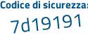 Il Codice di sicurezza è e5 continua con 33Z68 il tutto attaccato senza spazi