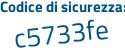 Il Codice di sicurezza è 563 poi Zb12 il tutto attaccato senza spazi