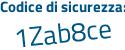 Il Codice di sicurezza è d8b73 poi 7d il tutto attaccato senza spazi