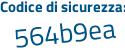 Il Codice di sicurezza è da7 segue 92ff il tutto attaccato senza spazi