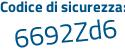 Il Codice di sicurezza è 396d poi 3b2 il tutto attaccato senza spazi