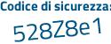 Il Codice di sicurezza è 2fZ4 segue 782 il tutto attaccato senza spazi