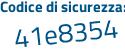 Il Codice di sicurezza è fe1f segue aff il tutto attaccato senza spazi