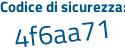 Il Codice di sicurezza è ed continua con 75ad2 il tutto attaccato senza spazi