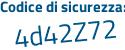 Il Codice di sicurezza è 47 continua con b81de il tutto attaccato senza spazi