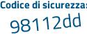 Il Codice di sicurezza è bda3 segue 341 il tutto attaccato senza spazi