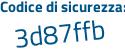 Il Codice di sicurezza è 82 continua con 96ea1 il tutto attaccato senza spazi
