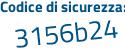 Il Codice di sicurezza è 3 poi 1dZ78f il tutto attaccato senza spazi