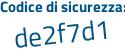 Il Codice di sicurezza è 2a continua con 55Z3c il tutto attaccato senza spazi