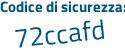 Il Codice di sicurezza è ZZa3db3 il tutto attaccato senza spazi