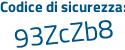 Il Codice di sicurezza è e5 poi c54af il tutto attaccato senza spazi