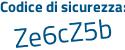 Il Codice di sicurezza è 333e7 continua con ee il tutto attaccato senza spazi