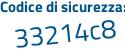 Il Codice di sicurezza è Z continua con ccf6d8 il tutto attaccato senza spazi