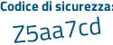 Il Codice di sicurezza è 6 poi 981Z7Z il tutto attaccato senza spazi