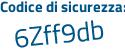 Il Codice di sicurezza è aba49f4 il tutto attaccato senza spazi