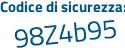 Il Codice di sicurezza è 6b5f3db il tutto attaccato senza spazi