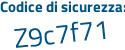 Il Codice di sicurezza è f poi d78a48 il tutto attaccato senza spazi