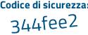 Il Codice di sicurezza è 1b2 poi 4fa7 il tutto attaccato senza spazi